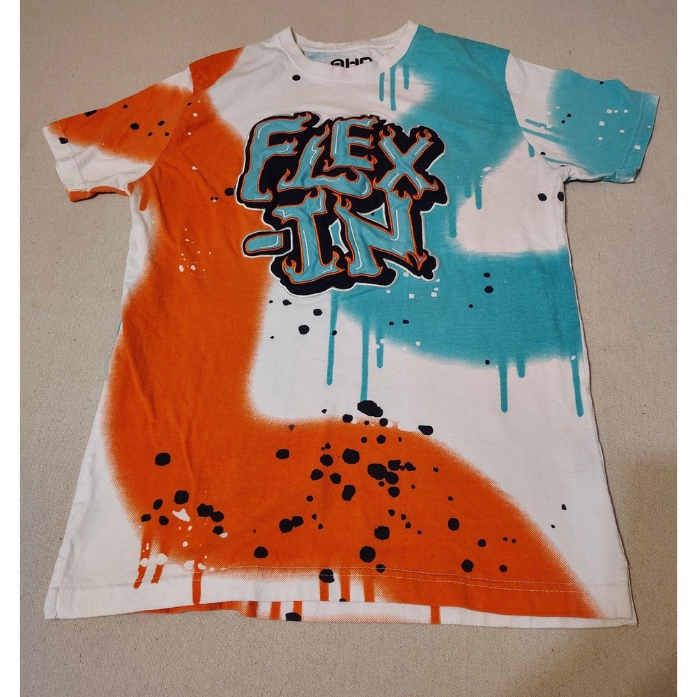 Y2K AHP Mens Graphic T Shirt Size Large Spray Paint Flex In Another Hype Piece 3